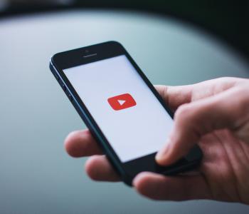Image of phone and youtube icon