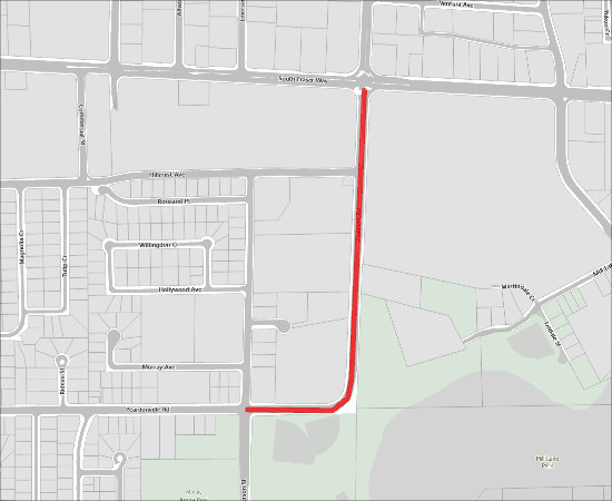 Run for water - Northbound closure on Gladwin Road