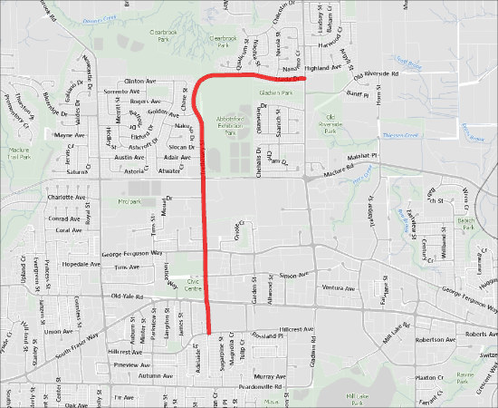 Trethewey Street road closure for herbicide application