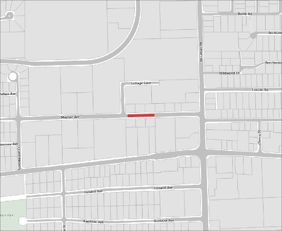 Single Lane, Alternating Traffic for Borehole Drilling/Installation on Mayfair Avenue