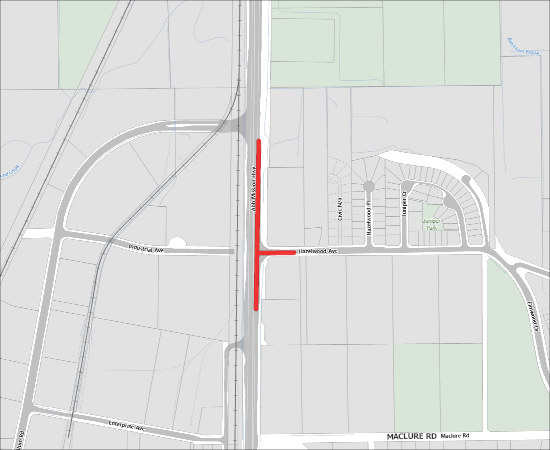 Full Road Closure at Hazelwood Avenue