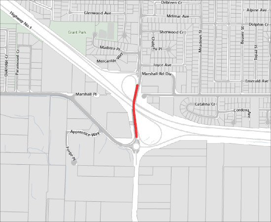 Single Lane Closure for Bridge Improvement - Northbound & Southbound - 24 hours a day on Clearbrook Road