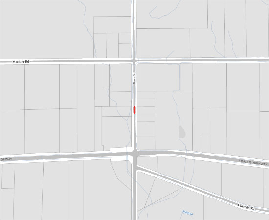 Single Lane, Alternating Traffic for Fortis Gas Service Installation on Ross Road
