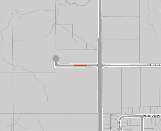 Single Lane, Alternating Traffic for Fortis Gas Service Installation on Brookside Ave