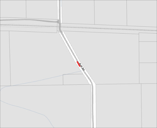Single Lane, Alternating Traffic for Fortis Gas Service Installation on Bell Rd