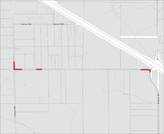 24/7 Full Road Closure for Fortis Gas Main Installation on Downes Rd