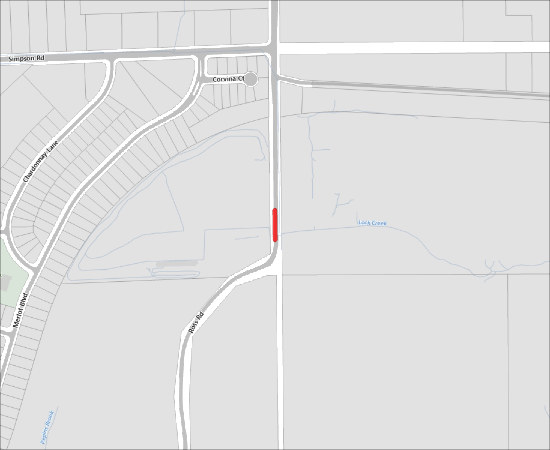 Single Lane, Alternating Traffic for Fortis Pavement Restoration on Ross Rd