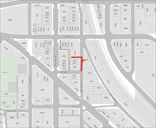 Single Lane, Alternating Traffic for Fortis Gas Service Installation