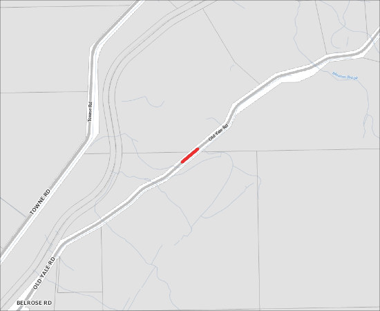 Single Lane, Alternating Traffic for Fortis Gas Service Installation on Old Yale Road