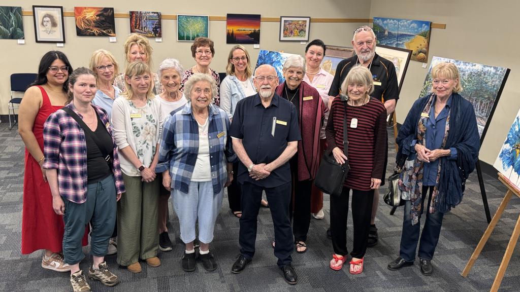 The Fraser Valley Artists Society, seen here at their 2026 Spring Art Show artists’ reception, is one of the local art organizations receiving funding from the City’s new Arts and Culture Grant Program.