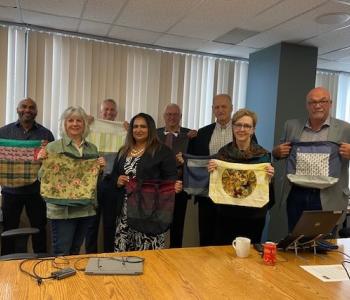 July 18, 2022 - Fabric Bag Solution - donation to Mayor and Council of up-cycled fabric bag 