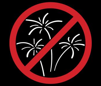 Image of fireworks banned