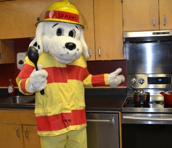 Image of Sparky in the Kitchen