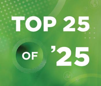 Top 25 of 25 green graphic