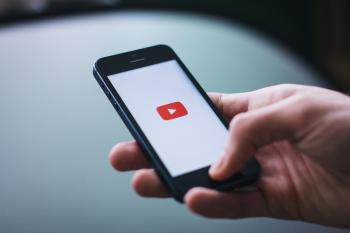 Image of phone and youtube icon