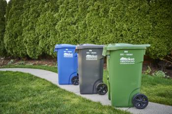 Curbside Carts in a row