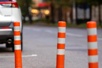 Car and road construction pylons