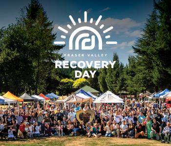 Fraser Valley Recovery Day event image from 2025 with event wordmark