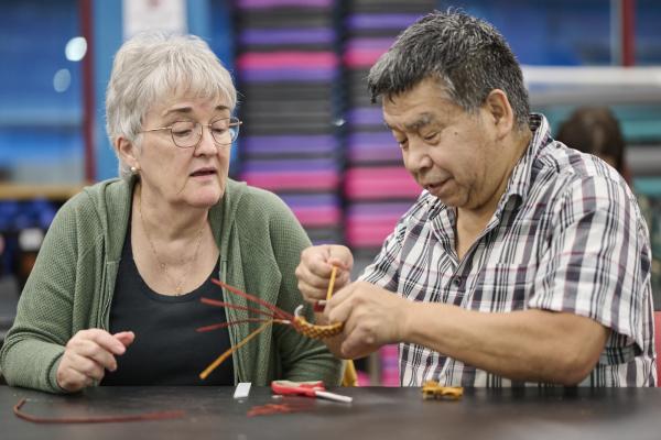 Leonard Tiger Williams led a cedar weaving workshop at Abbotsford Recreation Centre during 2023’s BC Culture Days.