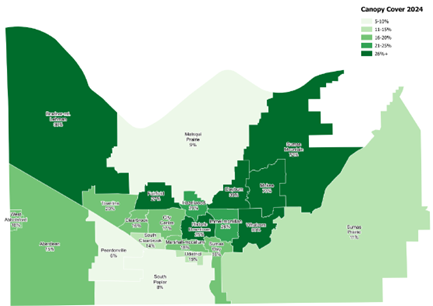 map of canopy cover