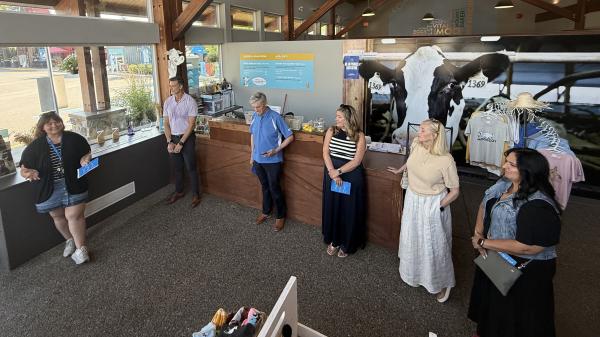 EcoFarm manager Nikki Easton describes the workings of EcoFarm to Council.