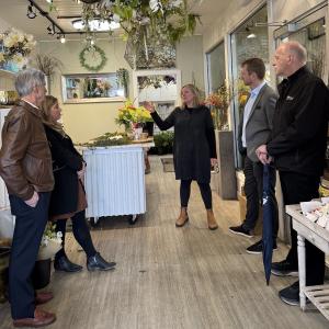 Mayor and Council at Simply Perfect Flowers.