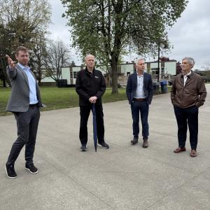 Mayor and Councillors at Jubilee Park.